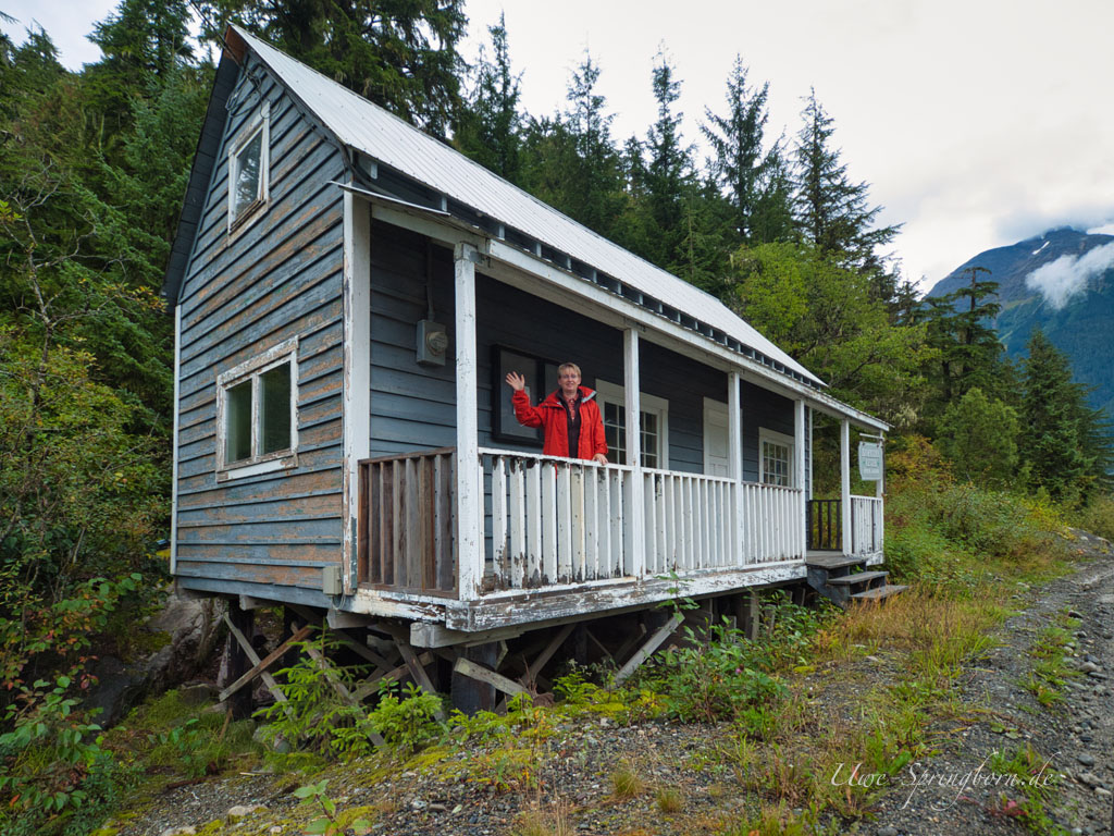 Holzhütte in Hyder (Alaska)
